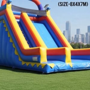 Dolphin slide for pool (8x5x7.5m)