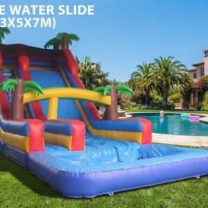 Jungle water slide (13x5x7m).